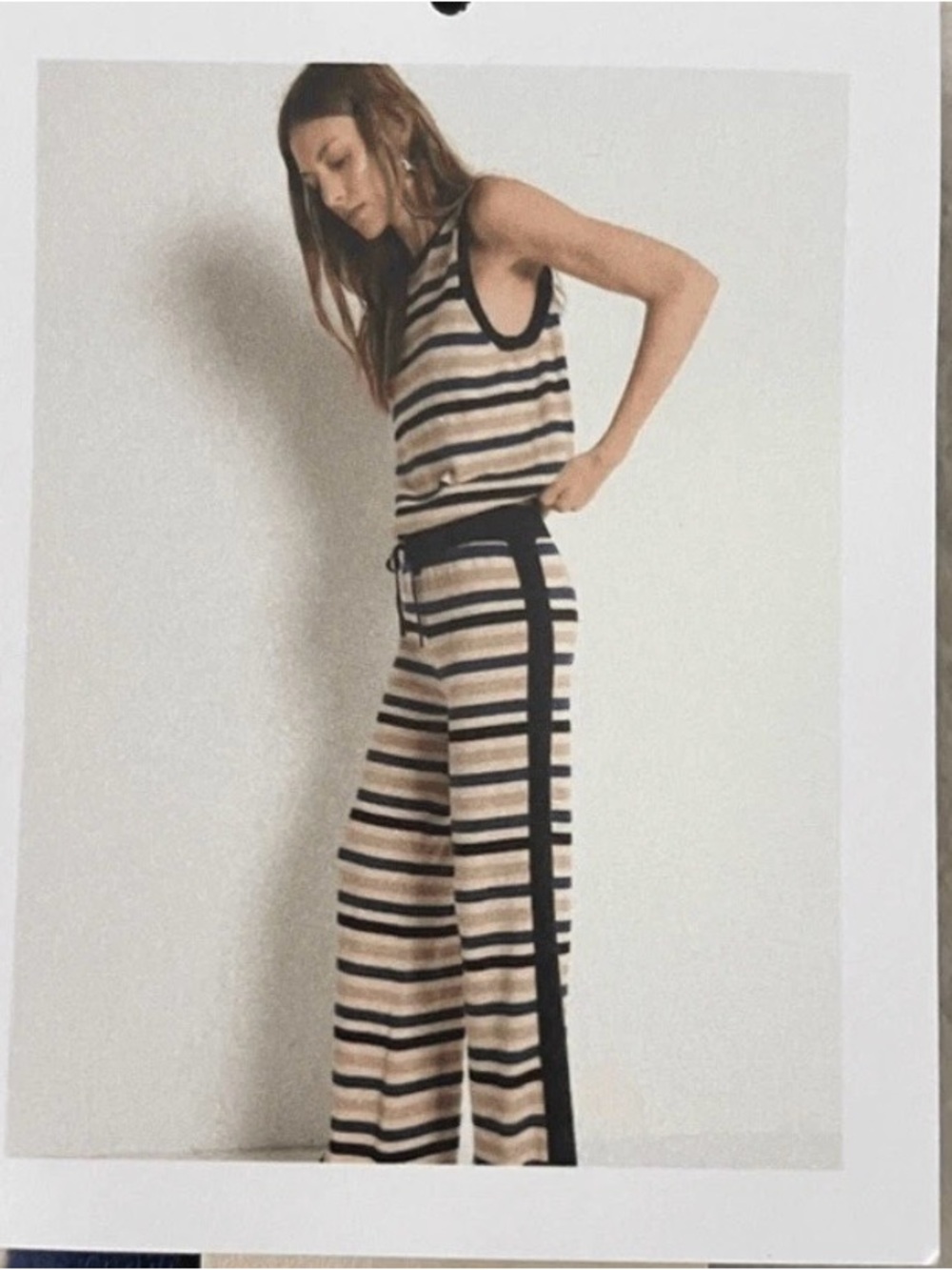Nation JoJo Veranda Striped Knit Wide Leg pants Small - Picture 1 of 9
